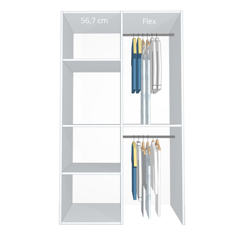 Inventar fra bredde 100 cm til 120 cm - Celebert - Model A